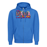 True Royal This Mama Is Chilling With Her Peeps Zipper Hoodie - CowhideDigitalArt