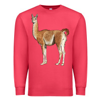 Cardinal guanaco llama Premium Sweatshirt - LillyAllenDesigns