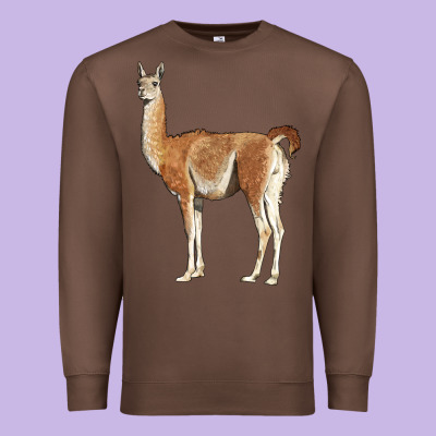 Guanaco Llama Premium Sweatshirt Designed By Lillyallendesigns