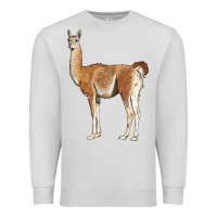 Dove Grey guanaco llama Premium Sweatshirt - LillyAllenDesigns
