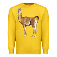 Lemon guanaco llama Premium Sweatshirt - LillyAllenDesigns