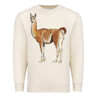 Sandshell guanaco llama Premium Sweatshirt - LillyAllenDesigns