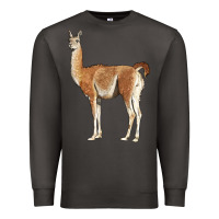 Smoke guanaco llama Premium Sweatshirt - LillyAllenDesigns