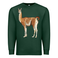 Sports Green guanaco llama Premium Sweatshirt - LillyAllenDesigns