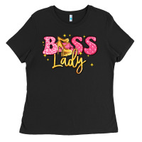 Black boss lady Ladies Tee - LillyAllenDesigns