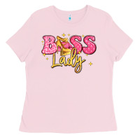 Bubblegum Pink boss lady Ladies Tee - LillyAllenDesigns