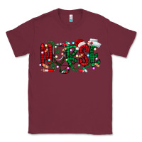 Burgundy nurse christmas Classic Tee - RacoonDesign