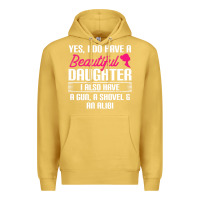 Antique Gold Father Yes I Do Have A Beautiful Daughter Premium Hoodie - tuanDangUi