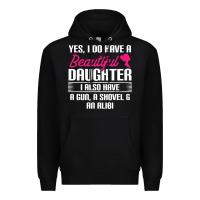 Black Father Yes I Do Have A Beautiful Daughter Premium Hoodie - tuanDangUi