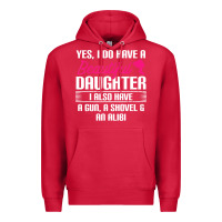 Cardinal Father Yes I Do Have A Beautiful Daughter Premium Hoodie - tuanDangUi