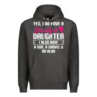 Charcoal Heather Father Yes I Do Have A Beautiful Daughter Premium Hoodie - tuanDangUi