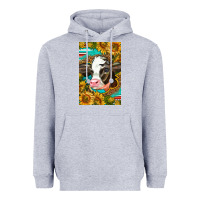 Heather Grey Cute Baby Calf Heavyweight Hoodie - LillyAllenDesigns