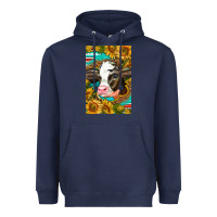 Navy Cute Baby Calf Heavyweight Hoodie - LillyAllenDesigns