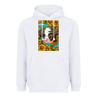 White Cute Baby Calf Heavyweight Hoodie - LillyAllenDesigns