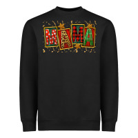 Black Mama Christmas Mother's Day Heavyweight Sweatshirt - FaDigitalArtStudio