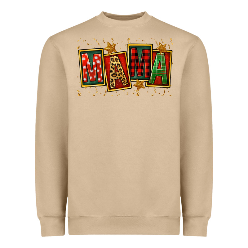 Mama Christmas Mother's Day Heavyweight Sweatshirt by FaDigitalArtStudio | Teevron