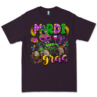 Plum mardi gras monster truck Premium Tee - LillyAllenDesigns