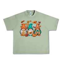 Oil Green Thanksgiving gnomes Urban Heavy Tee - NancyCooperArtShop