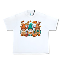 White Thanksgiving gnomes Urban Heavy Tee - NancyCooperArtShop