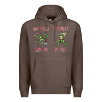 Coffee say pizza to drugs say no to yes Premium Hoodie - tuanDangUi