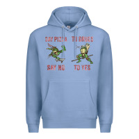 Colony Blue say pizza to drugs say no to yes Premium Hoodie - tuanDangUi