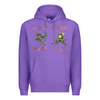 Purple say pizza to drugs say no to yes Premium Hoodie - tuanDangUi