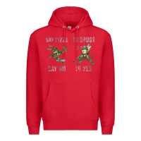 Red say pizza to drugs say no to yes Premium Hoodie - tuanDangUi
