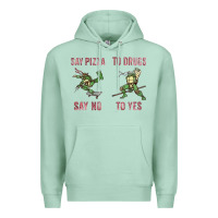 Seafoam say pizza to drugs say no to yes Premium Hoodie - tuanDangUi