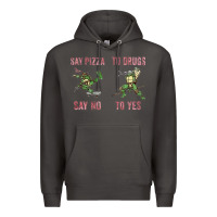 Smoke say pizza to drugs say no to yes Premium Hoodie - tuanDangUi