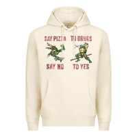 Tofu say pizza to drugs say no to yes Premium Hoodie - tuanDangUi