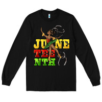 Black juneteenth Long Sleeve Tee - CowGirlArtShop