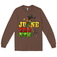 Chestnut juneteenth Long Sleeve Tee - CowGirlArtShop