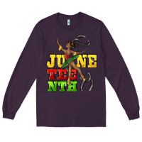 Plum juneteenth Long Sleeve Tee - CowGirlArtShop