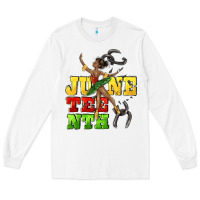 White juneteenth Long Sleeve Tee - CowGirlArtShop