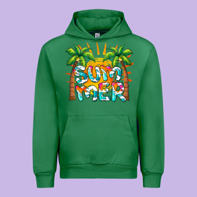 Summer Waves And Sun Urban Hoodie Designed By Barkaloodesign