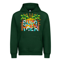 Foreset Green summer waves and sun Urban Hoodie - BarkalooDesign