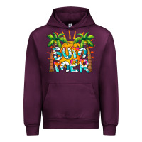 Mauve Wine summer waves and sun Urban Hoodie - BarkalooDesign