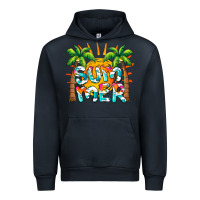 Navy summer waves and sun Urban Hoodie - BarkalooDesign