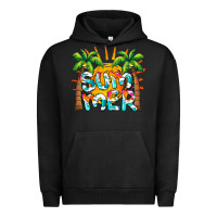Pigment Black summer waves and sun Urban Hoodie - BarkalooDesign