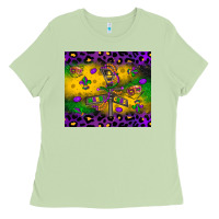 Matcha mardi gras street lights Ladies Tee - LillyAllenDesigns