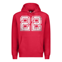 Cardinal Number 22 Sports Jersey Lucky No. Birthday Age Vintage Premium Hoodie - tuanDangUi
