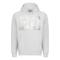 Dove Grey Number 22 Sports Jersey Lucky No. Birthday Age Vintage Premium Hoodie - tuanDangUi