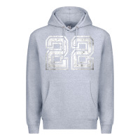 Heather Grey Number 22 Sports Jersey Lucky No. Birthday Age Vintage Premium Hoodie - tuanDangUi