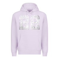 Lilac Number 22 Sports Jersey Lucky No. Birthday Age Vintage Premium Hoodie - tuanDangUi
