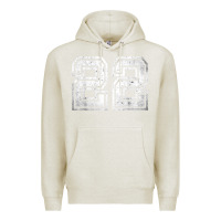 Oatmeal Heather Number 22 Sports Jersey Lucky No. Birthday Age Vintage Premium Hoodie - tuanDangUi