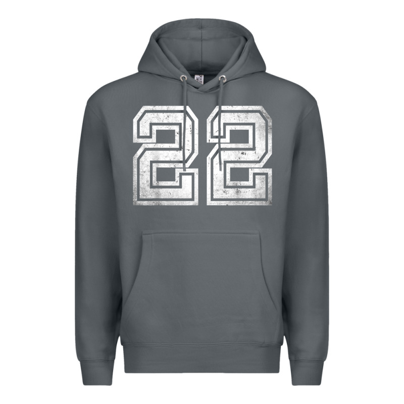Number 22 Sports Jersey Lucky No. Birthday Age Vintage Premium Hoodie by tuanDangUi | Teevron