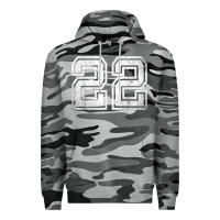 Slate Camo Number 22 Sports Jersey Lucky No. Birthday Age Vintage Premium Hoodie - tuanDangUi