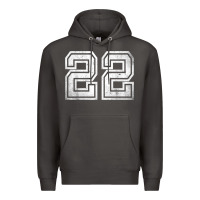 Smoke Number 22 Sports Jersey Lucky No. Birthday Age Vintage Premium Hoodie - tuanDangUi