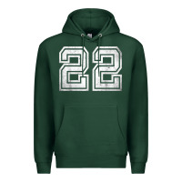 Sports Green Number 22 Sports Jersey Lucky No. Birthday Age Vintage Premium Hoodie - tuanDangUi