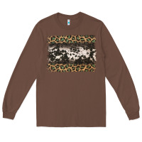 Chestnut leopard cowhide pattern background Long Sleeve Tee - Jasminsmagicworld